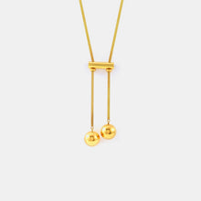 Load image into Gallery viewer, 18K Gold-Plated Titanium Steel Hollow Bead Necklace
