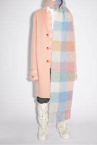 Thermal Fringe Contrast Plaid Scarf (multiple color options)