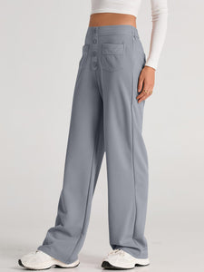 High Waist Wide Leg Pants (multiple color options)