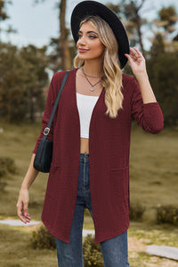 Open Front Long Sleeve Cardigan (multiple color options)