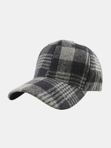 Plaid Adjustable Cotton Baseball Cap (multiple color options)