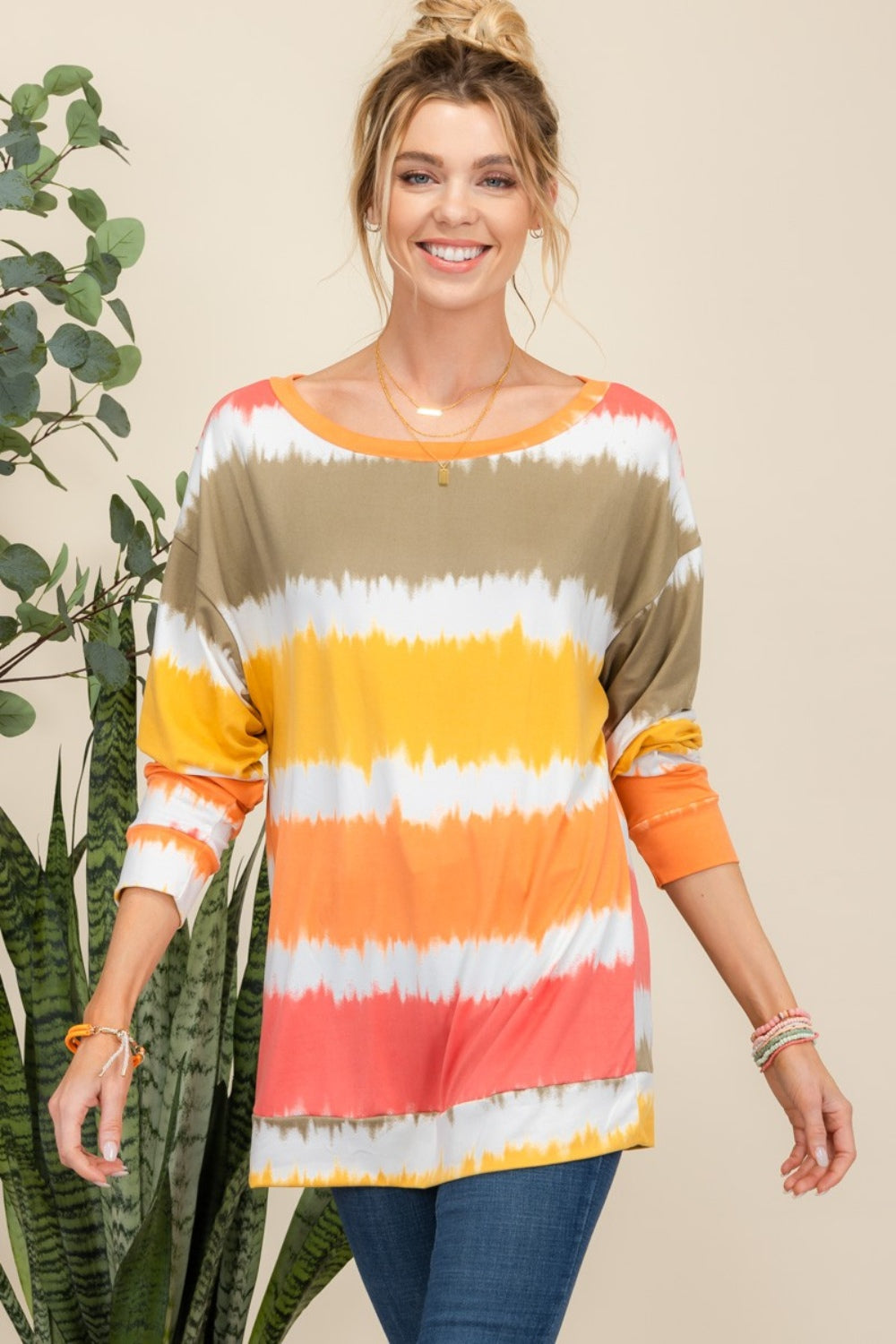 Striped Long Sleeve Top