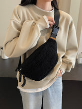 Load image into Gallery viewer, Sherpa Crossbody Bag with Adjustable Strap (multiple color options)
