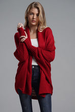 Load image into Gallery viewer, Open Front Batwing Sleeve Cardigan (multiple color options)
