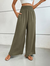 Load image into Gallery viewer, Perfee Wide Leg Pants with Pockets (multiple color options)
