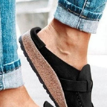 Load image into Gallery viewer, Round Toe Low Heel Buckle Sneakers
