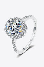 Load image into Gallery viewer, 2 Carat Moissanite 925 Sterling Silver Halo Ring
