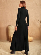 Load image into Gallery viewer, Turtleneck Long Sleeve Maxi Dress
