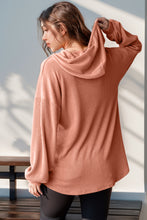 Load image into Gallery viewer, Half Button Long Sleeve Hoodie (multiple color options)
