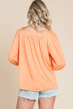 Load image into Gallery viewer, Square Neck Puff Sleeve Top
