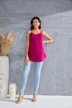 Load image into Gallery viewer, Spaghetti Strap V-Neck Flowy Tunic Cami (multiple color options)
