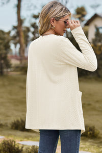 Open Front Long Sleeve Cardigan (multiple color options)