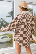 Load image into Gallery viewer, Checkered Button Down Corduroy Shacket
