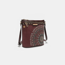Load image into Gallery viewer, Nicole Lee USA Metallic Stitching Embroidery Inlaid Rhinestone Crossbody Bag (multiple color options)
