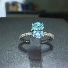 Load image into Gallery viewer, 2 Carat Moissanite Zircon 925 Sterling Silver Ring
