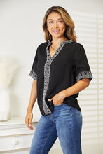 Load image into Gallery viewer, Free Spirit Embroidered V-Neck Top (multiple color options)
