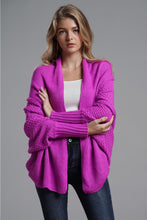 Load image into Gallery viewer, Open Front Batwing Sleeve Cardigan (multiple color options)
