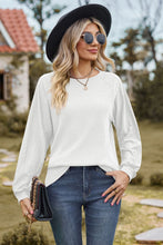 Load image into Gallery viewer, Round Neck Raglan Sleeve Top (multiple color options)
