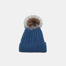 Load image into Gallery viewer, Cable Knit Winter Hat with Pompom (multiple color options)
