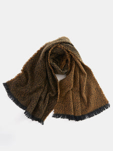 Raw Hem Heathered Polyester Scarf (multiple color options)