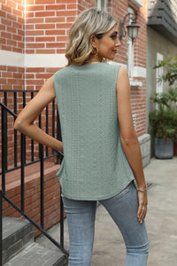 Eyelet Square Neck Tank (multiple color options)