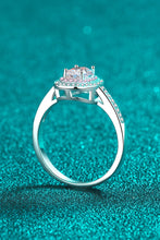 Load image into Gallery viewer, 1 Carat Moissanite 925 Sterling Silver Halo Ring
