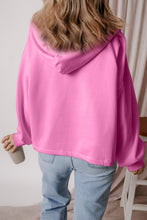 Load image into Gallery viewer, Pocketed Half Zip Dropped Shoulder Hoodie (multiple color options)
