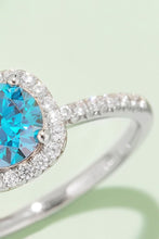 Load image into Gallery viewer, Adored 1 Carat Moissanite 925 Sterling Silver Halo Ring (3 color options)
