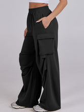 Load image into Gallery viewer, Elastic Waist Wide Leg Pants with Pockets (multiple color options)
