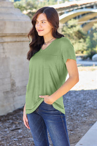 Bamboo V-Neck Short Sleeve T-Shirt (multiple color options)