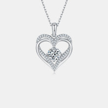 Load image into Gallery viewer, 1.2 Carat Moissanite 925 Sterling Silver Heart Necklace (multiple color options)
