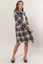 Load image into Gallery viewer, Plaid Button Down Longline Shacket
