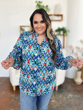 Load image into Gallery viewer, Printed Balloon Sleeve Blouse
