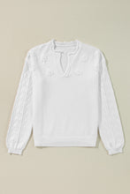 Load image into Gallery viewer, Daisy Notched Long Sleeve Sweater (multiple color options)
