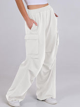 Load image into Gallery viewer, Elastic Waist Wide Leg Pants with Pockets (multiple color options)
