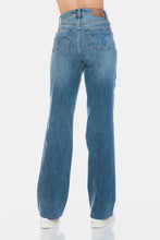 Load image into Gallery viewer, Judy Blue Tummy Control Cut Raw Hem Straight Jeans
