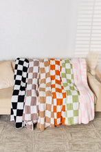 Load image into Gallery viewer, Checkered Decorative Throw Blanket (multiple color options)
