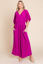 Load image into Gallery viewer, Surplice Maxi Dress with Pockets
