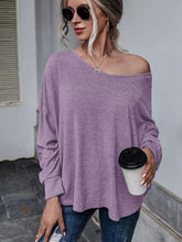 Load image into Gallery viewer, Double Tie Drop Shoulder Long Sleeve Top (multiple color options)
