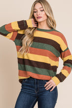 Load image into Gallery viewer, Multi-Color Striped Knit Top
