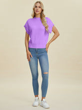 Load image into Gallery viewer, Mock Neck Short Sleeve Sweater (multiple color options)
