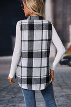 Load image into Gallery viewer, Plaid Button Up Vest (multiple color options)
