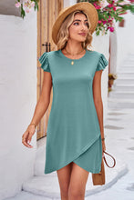 Load image into Gallery viewer, Flutter Sleeve Tulip Hem Dress (multiple color options)
