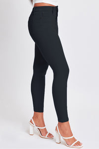 Hyperstretch Mid-Rise Skinny Pants in Black