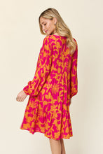 Load image into Gallery viewer, Printed Ruffle Hem Dress with Pocket
