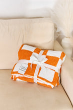 Load image into Gallery viewer, Checkered Decorative Throw Blanket (multiple color options)
