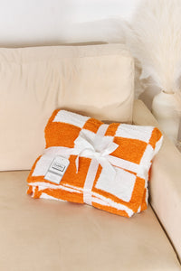 Checkered Decorative Throw Blanket (multiple color options)