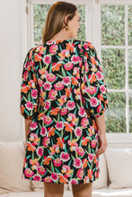 Load image into Gallery viewer, Floral Puff Sleeve Mini Dress
