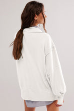 Load image into Gallery viewer, Exposed Seam Side Slit Long Sleeve Sweatshirt (multiple color options)
