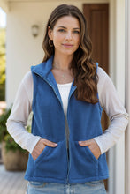 Load image into Gallery viewer, Zip Up Vest Coat with Pockets (multiple color options)
